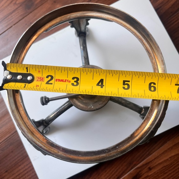 Single Chafing Dish Stand Warmer Silverplate Vintage. - Picture 4 of 5